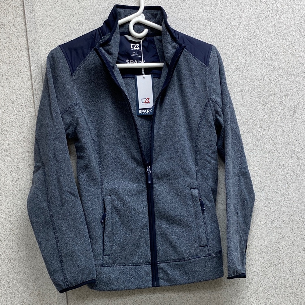 Cutter & Buck Heather Gray and Navy Ski Jacket